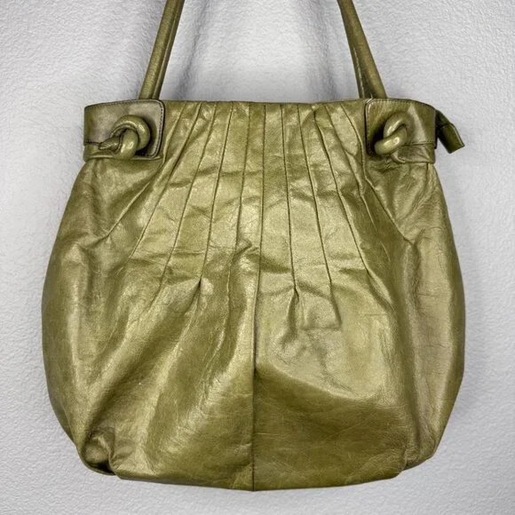 HOBO Green Leather Shoulder Bag - Picture 2 of 8